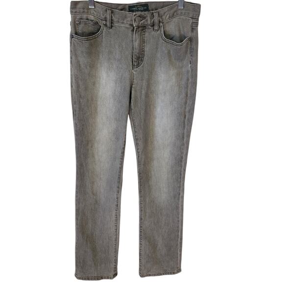 Ralph Lauren Jeans Co Gray Wash Classic Straight Denim Jeans Size 8 like NEW - Picture 1 of 5
